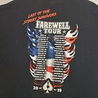 LYNYRD SKYNYRD Street Survivors Farewell Tour 2XL Black Concert T-Shirt