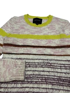 Suéter Marc Jacobs 2021 multicolor a rayas cuello redondo mezcla de lana XS desgastado - Imagen 1 de 7