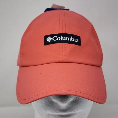 Columbia Baseball Cap Adult Unisex Orange Patch Logo Hat Sports Spell Out Trail - Image 1 of 4