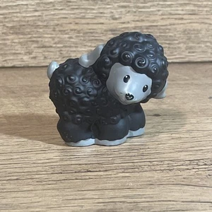 2014 Fisher Price Little People Farm Animal Black Sheep - Picture 1 of 6