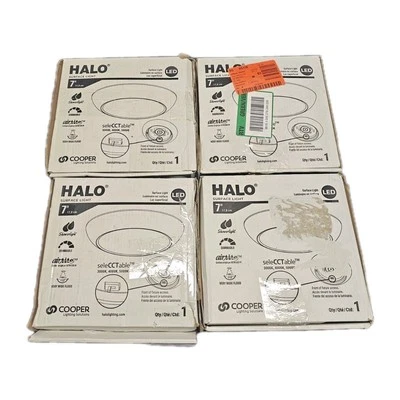 *SIN HARDWARE* 4x HALO CLD 7” Luz de superficie blanca LED montaje empotrado en techo Foto 1 de 4