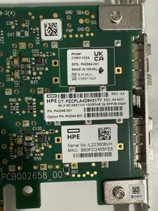 Mellanox CX631102A dual-port 25G 10G optical fiber network card HPE P42046-001 - Bild 1 von 4