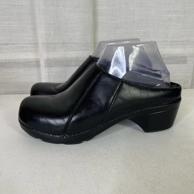 Tacones de cuero negros Dansko Suri Comfot Mules para mujer talla 39 Foto 1 de 4
