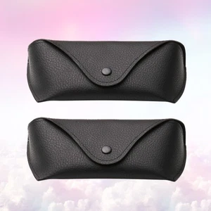 Caja de gafas de sol negra 2 piezas Estuche de tela Oxford con hebilla protectora - Imagen 1 de 11