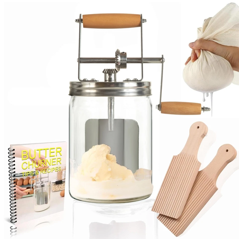 Dazey Butter Churner - Cheese Cloth Butter Paddles Recipe Book INCLUDED- Hand... - Image 1 of 4
