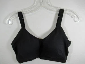 Warners Blissful Benefits Bra XL Black Side Smoothing Wireless RM3911W - Picture 1 of 8