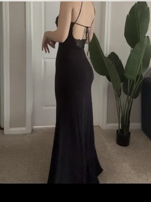 Marciano Black Backless Long Evening Gown Size 6 - Image 1 of 4