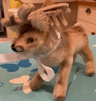 Vintage Mohair Steiff sweet Renny reindeer 1956-70 good condition  U.K. only - Image 1 of 4