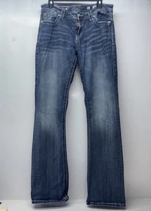 Pantalones de mezclilla Miss Me para mujer talla 31x34 relajados azul medio - Imagen 1 de 14