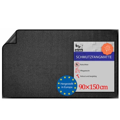Schmutzfangmatte 90x150 cm Anthrazit rutschfeste Fußmatte Made in Europe - Bild 1 von 4