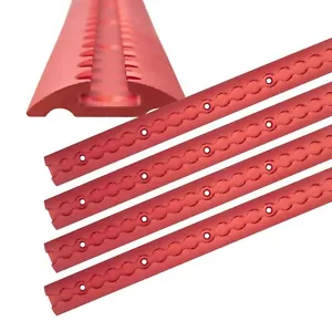 Riel de avión semicircular rojo anodizado 0,5 m - 16 m longitud total riel de amarre - Imagen 1 de 142