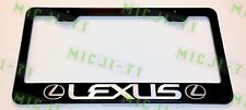 Lexus w/logo Laser Style Stainless Steel License Plate Frame W/ Bolt Caps