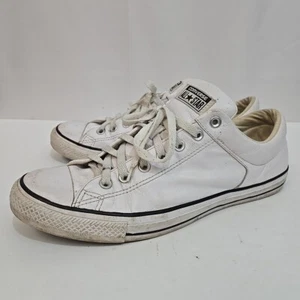 Zapatillas bajas Converse All-Star unisex de cuero de buey blanco talla M 12 W 14 - Imagen 1 de 16