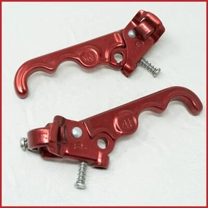 NUEVO DE COLECCIÓN WEINMANN 1300 ROJO PALANCAS DE FRENO BICICLETA DE CARRERAS DE CARRETERA BMX VIEJA ESCUELA - Imagen 1 de 6