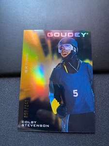 2021 Goodwin Champions Goudey Platinum nero e oro #G26 Colby Stevvenson /249 - Foto 1 di 1