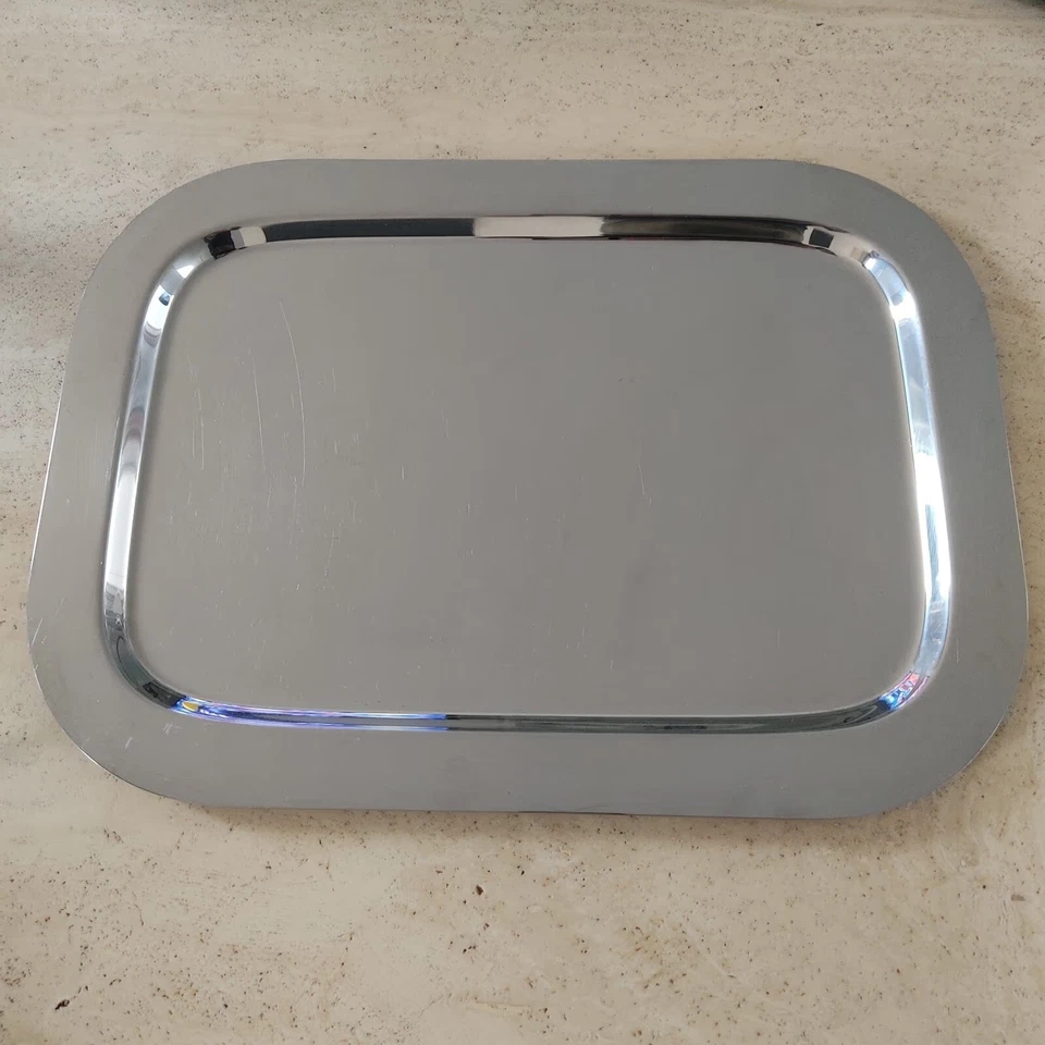 WMF Edelstahl Servierplatte Tablett Serviertablett Schale Teller Edelstahl - Bild 1 von 2