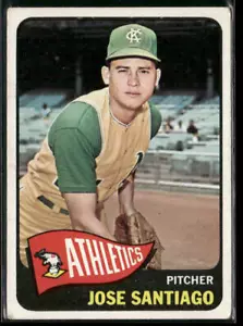1965 Topps High Numbers Jose Santiago #557 Rookie Kansas City Athletics G/VG/EX - Picture 1 of 2