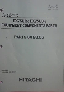 CATÁLOGO DE PIEZAS DE EXCAVADORA HITACHI EX75UR-5 Y EX75US-5 (solo componentes hidráulicos) - Imagen 1 de 4