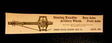 1904 Timken Roller Bearing Axle Car Auto Automobile Advertising - Canton - Ohio