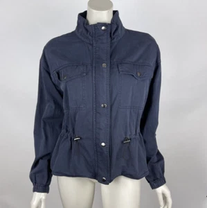 MICHAEL STARS Ingrid Salton Twill Windbreaker Women M EUC $228 Full Zip Jacket - Picture 1 of 13