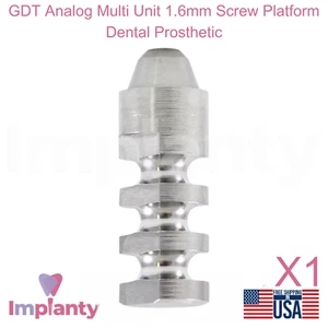 GDT Analógico Multi Unidad 1.6mm Tornillo Plataforma Dental Prótesis Acero Inoxidable - Imagen 1 de 5