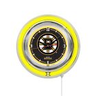 Nhl - Boston Bruins Double Neon Ring, Logo Clock Hockey Team Logo