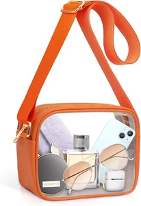 Clear Crossbody Bag, Stadium Approved Clear Purse Bag for Concerts Sports Events - Picture 1 of 12