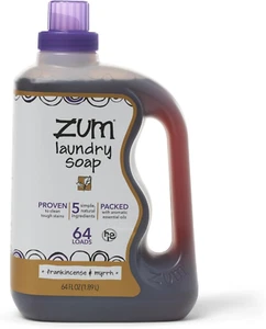 Zum Laundry Soap by Indigo Wild - Liquid, Plant-Based Soap with Baking Soda, Ess - Picture 1 of 12