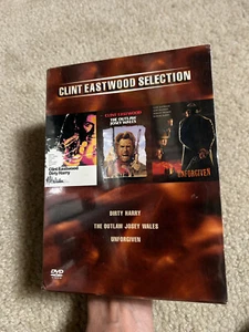 CLINT EASTWOOD 'DIRTY HARRY' / 'OUTLAW JOSEY WALES' / 'UNFORGIVEN' DVD SET NEW - Picture 1 of 4