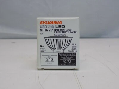 Sylvania Dimmable 6-Watt Ultra LED MR16 Bulb 2700K CRI 86 - Image 1 of 4