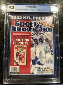 2002 Randy Moss Vikings First Sports Illustrated Newsstand CGC Variant Flap - Picture 1 of 3