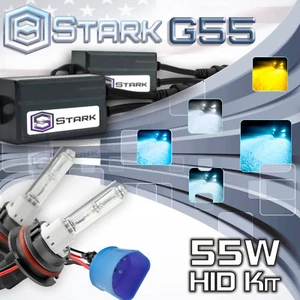 Stark 55W MICRO Delgado HID Cabezal Xenón Kit Doble Hi/Lo - 9007 HB5 - Imagen 1 de 11