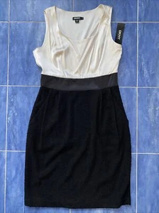 Donna Karan DKNY Dress Y2K Vntg Silk Black Boucle Size 12 Old Money Quiet Luxury - Picture 1 of 11