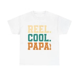 Reel Cool Papa Cool Dad Unisex Heavy Cotton Tee - Bild 1 von 21