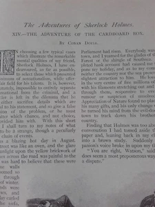 Adventures Sherlock Holmes Cardboard Box Conan Doyle True First 1st Edition 1893 - Picture 1 of 8