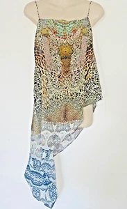 Vestido en capas Camilla ""Hush Hush"" talla M (2) nuevo con etiquetas con dobladillo asimétrico - Imagen 1 de 8