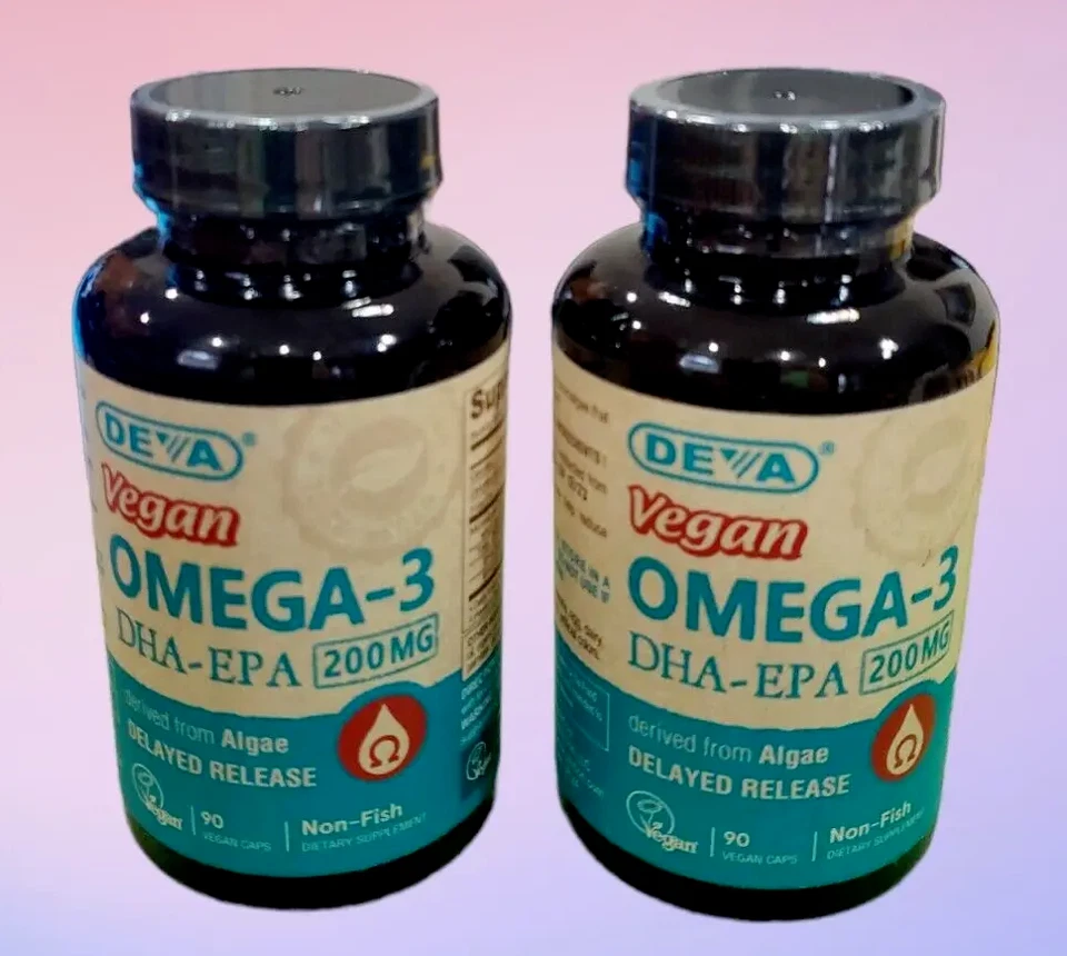 Lote De 2, (90+90) Cápsulas DEVA Vegan Omega - 3 DHA-EPA LIBERACIÓN RETARDADA 12/2025 Foto 1 de 1