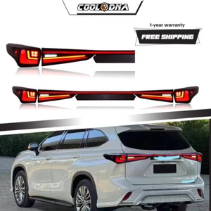 Full LED Tail Lights For Toyota Highlander 2020-2024 Sequential Animation Lamps - Picture 1 of 22
