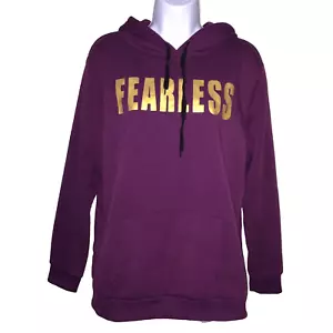 Bobbie Brooks Pullover Hoodie Sweatshirt Fleece Lined Womens Size XL Purple - Picture 1 of 8