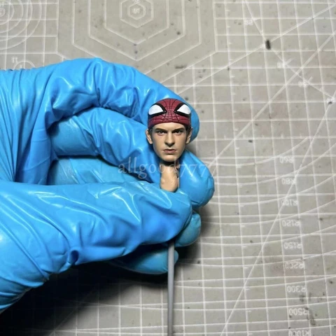 Painted 1/12 Andrew Garfield Spider Man Head Sculpt fit 6" SHF Mafex ML Mez Neca Cover