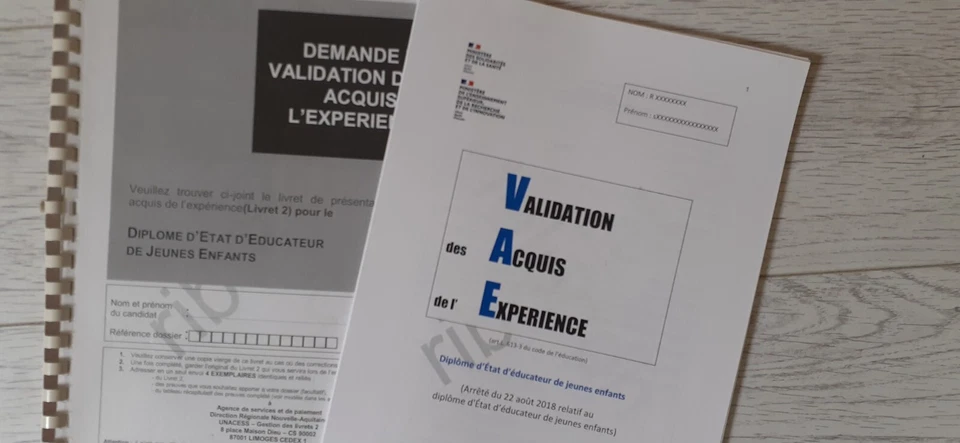 LIVRET 2 VAE  EJE  nvelle réforme 2024 + préparation orale  +  MAIL + GUIDE VAE - Photo 1/1