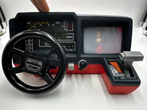 TOMY TURNIN TURBO DASHBOARD 1980'S VINTAGE - WORKS! Broke Battery Clip - Picture 1 of 9