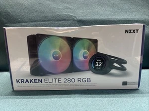 NZXT Kraken Elite RGB 280mm CPU Liquid Cooler (2 x 140mm Core Fans) Sealed - Afbeelding 1 van 2
