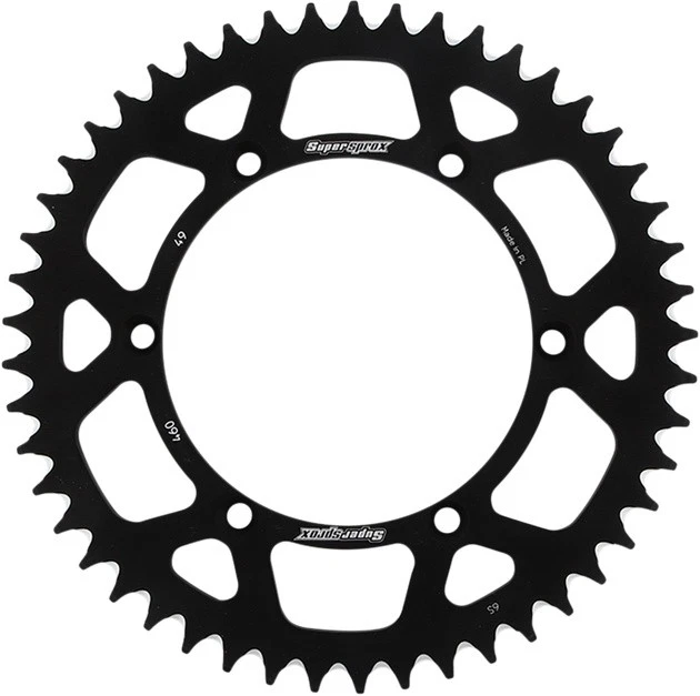 Piñón trasero de aluminio Supersprox Racing 520 49T negro #RAL-460-49-BLK Foto 1 de 1