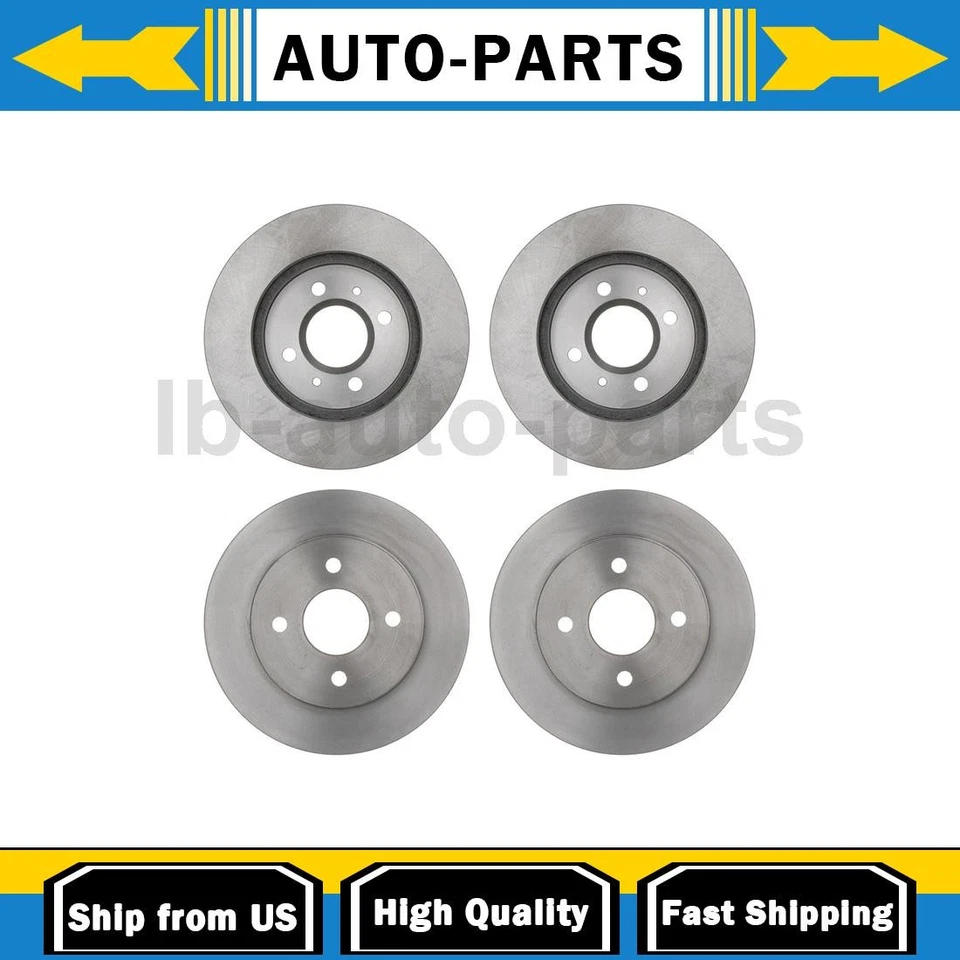 For 1993-1998 Saturn SW2 1.9L Front Rear Disc Brake Rotor Raybestos 4PCS - Image 1 of 4