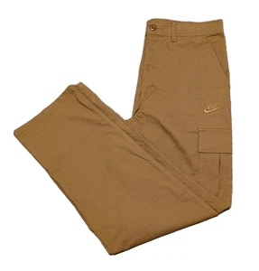 Size 32x32 - NIKE Cargo Pants Mens Brown Ripstop Woven Skate Baggy FZ5765-281 - Picture 1 of 9