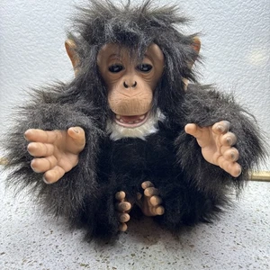 FurReal Cuddle Chimp 2005 Tiger Electronics Hasbro interaktives Plüschtier 11 Zoll funktioniert - Bild 1 von 11