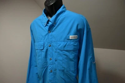 Camisa de Pesca Magallanes Equipo de Pesca Absorbente Ventilada Rosa Calce Relajado Para Hombres Talla 2XL Foto 1 de 4