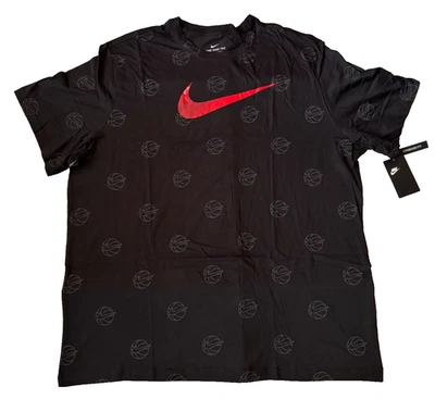 NIKE THE  NIKE TEE SWOOSH BASKETBALL T-SHIRT  MEN'S SIZE: 3XL-TALL & 4XL-TALL. - Image 1 of 4