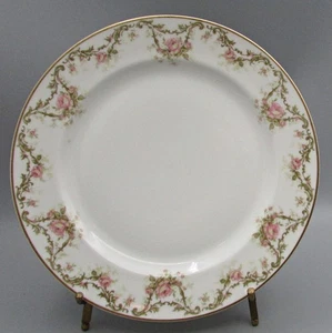 Assiette à dîner Haviland - Roses roses - variante Schleiger 484 - Photo 1/3